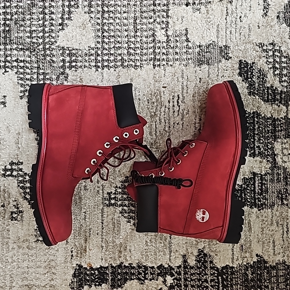 Timberland Men’s Premium 6 Inch Waterproof Dark Red Boots